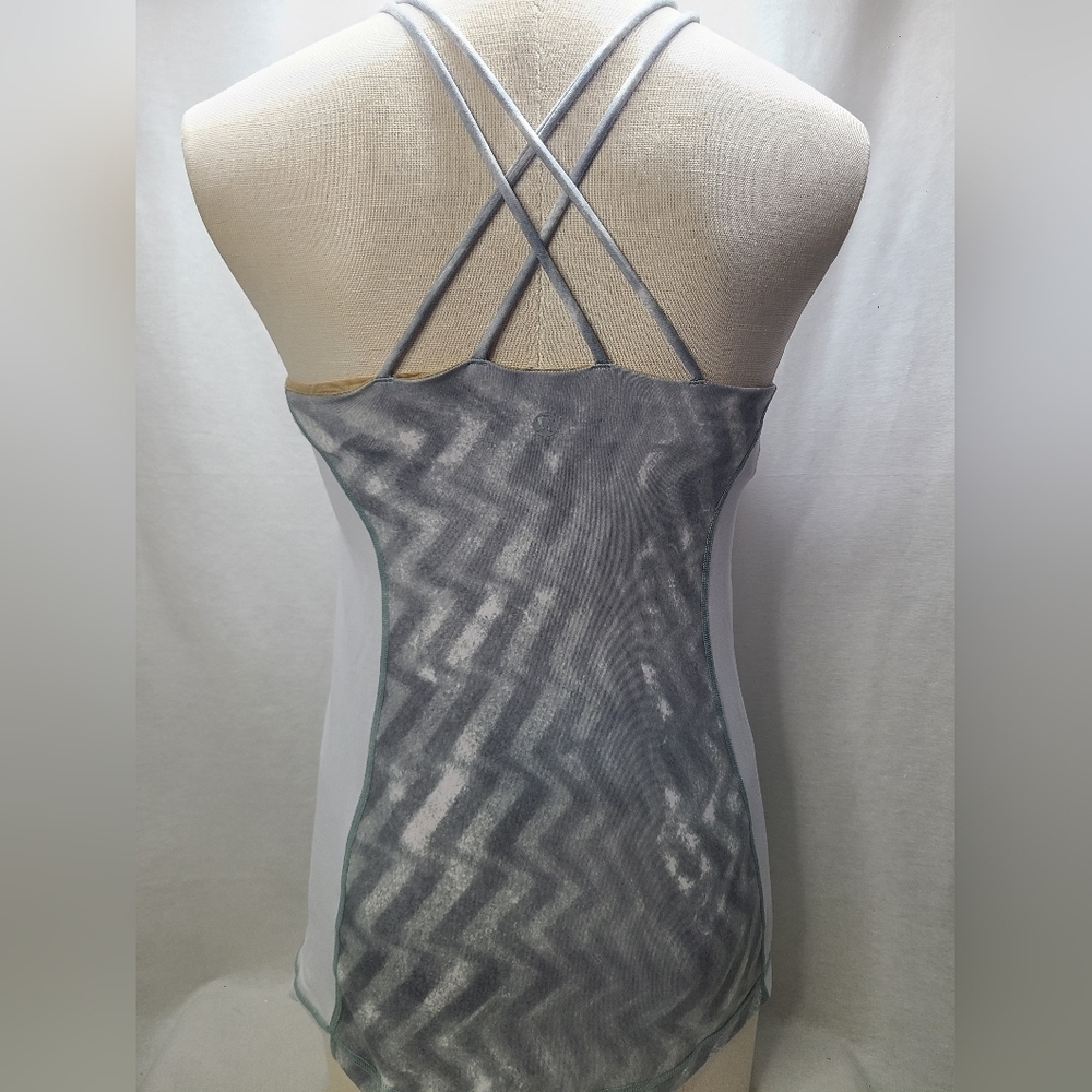 Lululemon Womens Blazer Fossil White Virtuous Tank Top Size 8 - Picture 2 of 8